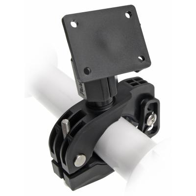 Pipe Mount / Bar Grip, schwenkbare Kopfplatte, 50x42 mm, f&uuml;r runde Rohre 31-50 mm, AMPS-L&ouml;cher