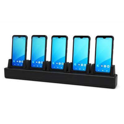 5-slot terminal charging cradle with power adapter 12V/5A. Including detachable cover for PA768 with