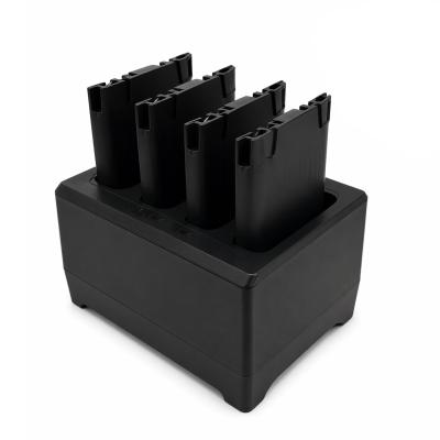 4-slot battery charging cradle with power adapter 12V/5A.Including detachable cover for PA768 with o