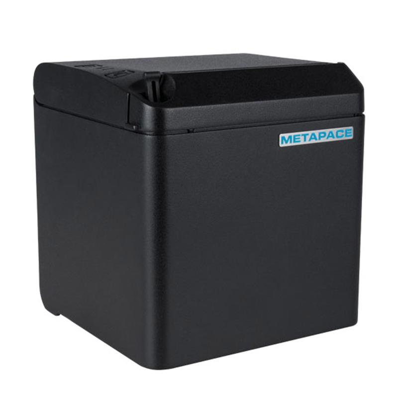 Metapace T-40, USB, RS232, Ethernet, 8 Punkte/mm (203dpi), Cutter, schwarz