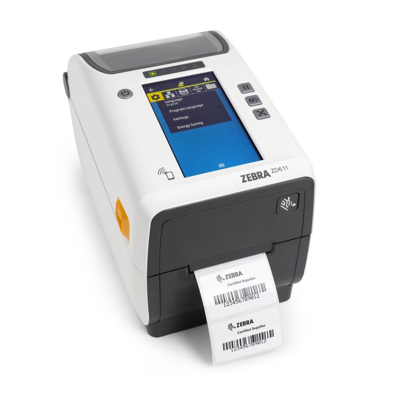 Zebra ZD611T-HC, 8 Punkte(203dpi), BT, WLAN, Wei&szlig;, Thermotransfer