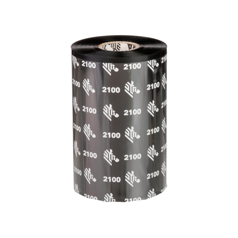 Thermotransferband, Zebra, 2100, Wachs, Rollenbreite: 131mm, Kernbreite: 131mm, Kern: 25,4mm, L&auml;nge: