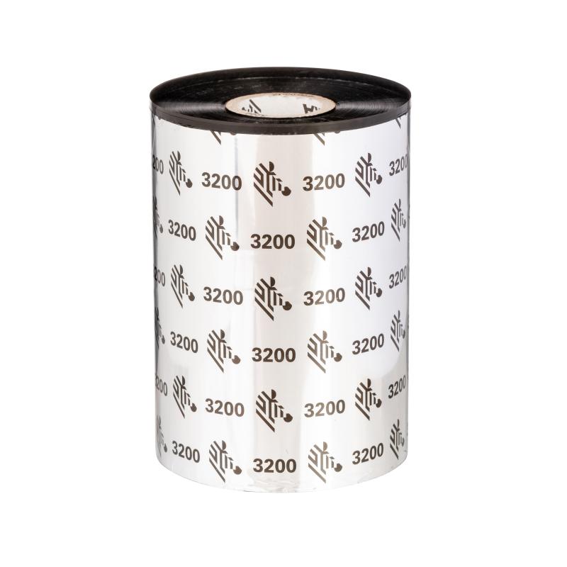 Thermotransferband, Zebra, 3200, Wachs/Harz, Rollenbreite: 80mm, Kernbreite: 80mm, Kern: 25,4mm, L&auml;n