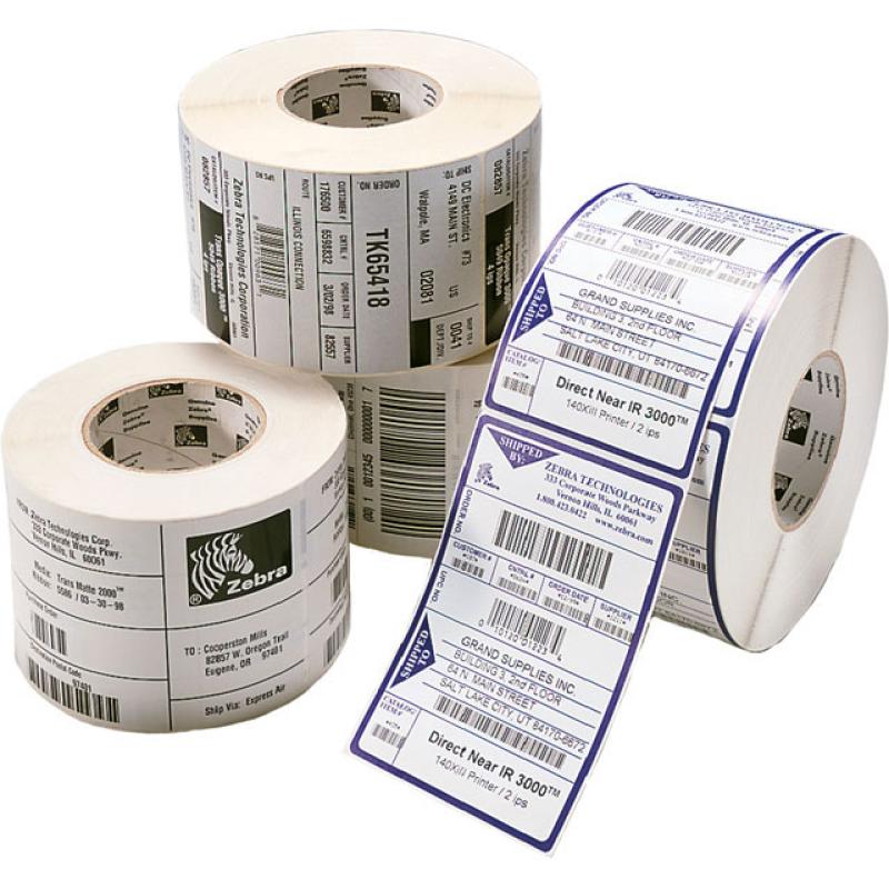 1x Zebra 8000T Blood Bag All Temp 105x105mm AD(200) Kern(76,2) 250 Etiketten/Rolle