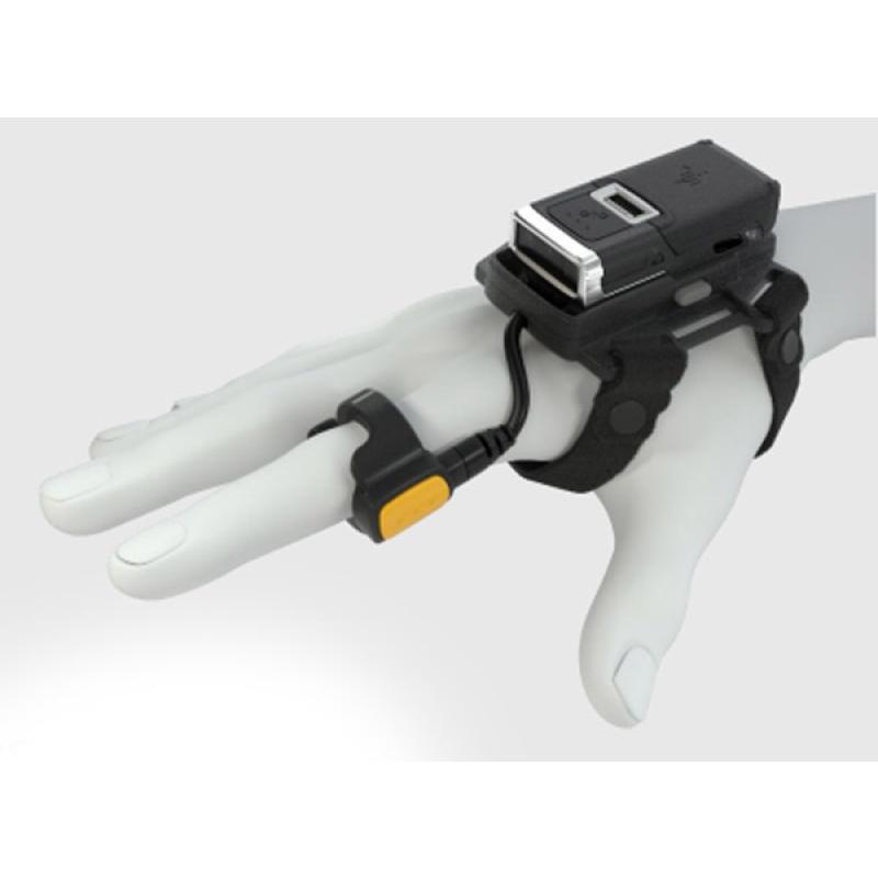 Zebra RS5100, Enterprise Handr&uuml;ckenhalterung, BT, 2D, SE4770, BT, schwarz, silber, 735mAh Akku