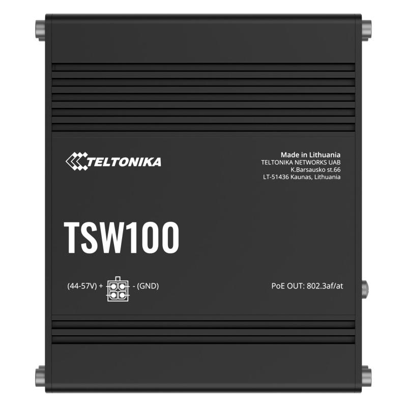Teltonika TSW100 Industrial Unmanaged PoE+ Switch, Profinet Class A Konformit&auml;t