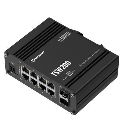 Teltonika TSW200 8 x Ethernet 2 x SFP Unmanaged PoE+ Switch