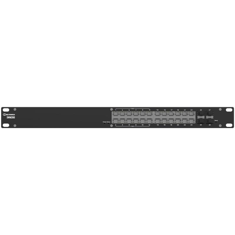 Teltonika SWM280 PoE+ Managed Switch (Profinet Klasse B-Konformit&auml;t)